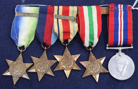 A WWII medal group to Alfred George Daws,